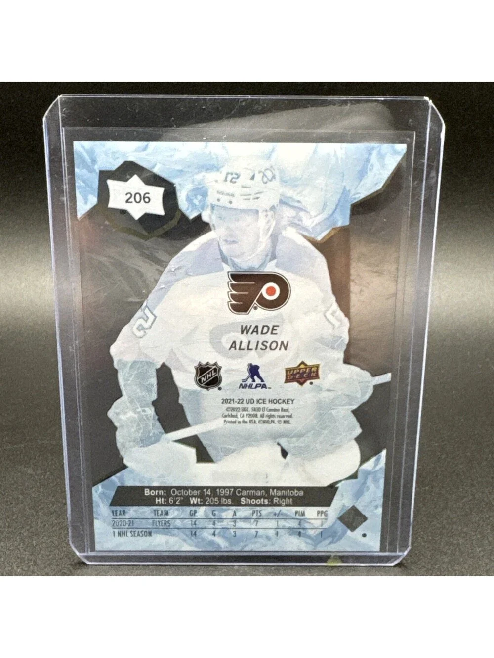 Wade Allison Premiers No. 206 - Upper Deck 2022 Numbered 391/999 with Protector